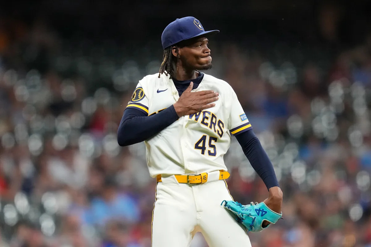 Brewers pitcher Abner Uribe suspended 1 game -- fined for crotch chop celebration observed today